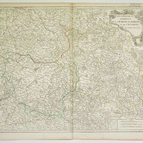 Carte XVIIIe : « Gouvernements généraux de la Marche, du Lim...