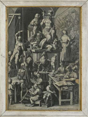 Cornelis de CORT les arts libéraux Gravures en noir à Rome 1...