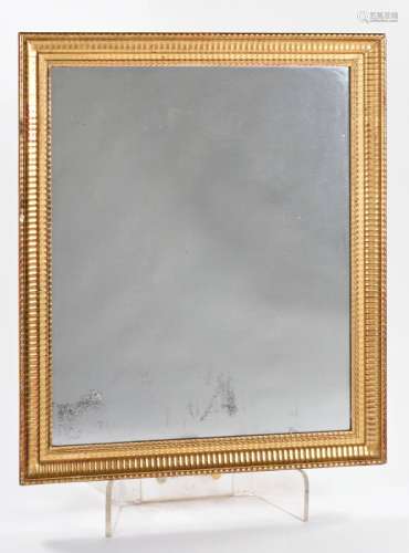 Miroir en bois doré Epoque louis XVI 108 x 90 cm (redoré)