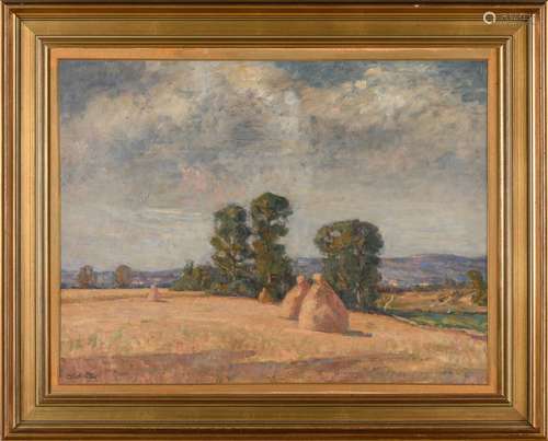 Abel GAY (1877-1961) La meule Huile sur panneau 65 x 80 cm E...