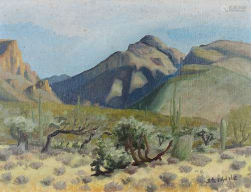 New Mexico School, Signed Stockdale