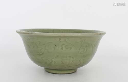 Chinese Ming Style Longquan Celadon Bowl