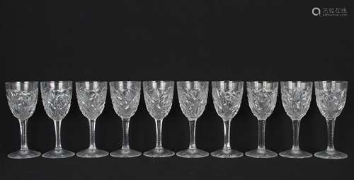 (10) Baccarat 'Bogota' Pattern Cordials