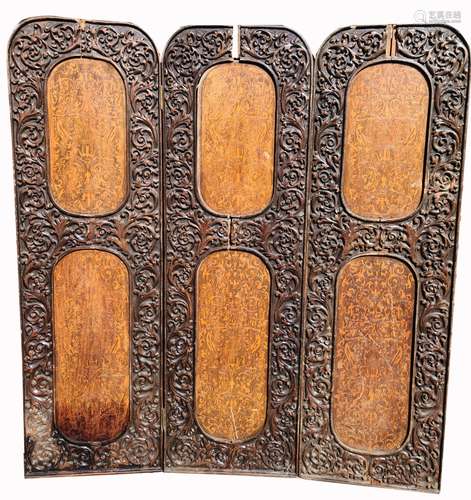 Antique European Carved Room Divider