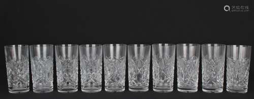 (10) Baccarat 'Bogota' Water Glasses