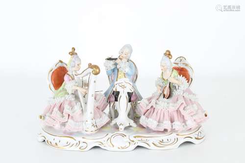 Dresden Porcelain Figurine Grouping