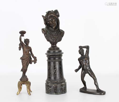 (3) Classical Bronze Sculptures