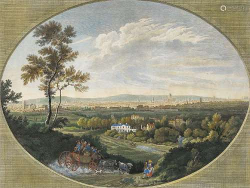 Daniel Lerpinière, Français vers 1745-1785- Vue sud des vill...