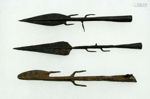 Trio of Spear Heads - Congo Region