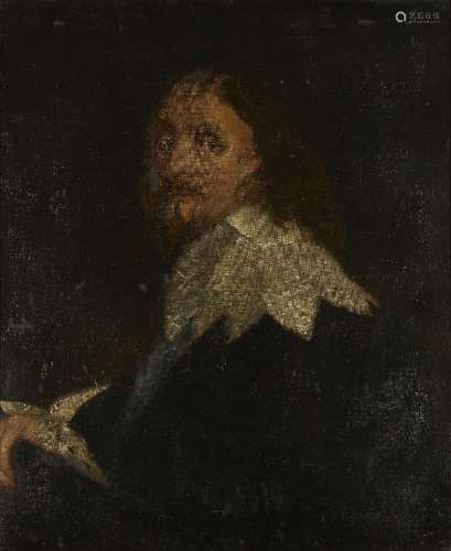 D'après Sir Anthony Van Dyck, flamand 1599-1641- Portrait de...