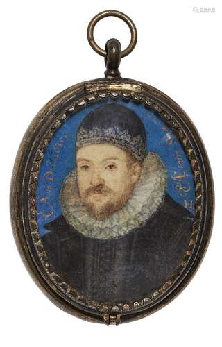 Attribué à Laurence Hilliard, Anglais 1581/82-1648- Portrait...