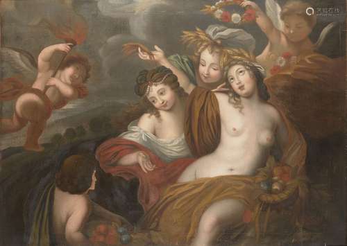 Disciple de Francesco Albani, Italien 1578-1660- Cérès et se...