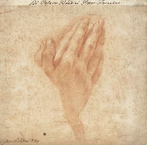 Cesare Dandini, Italien 1596-1656- Étude de mains en prière ...