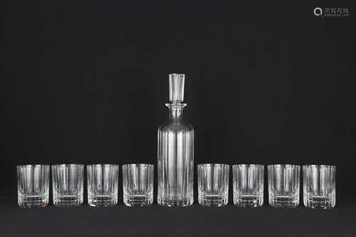 Baccarat Crystal Harmonie Pattern Decanter Set