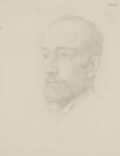 Alphonse Legros RE, Français/Britannique 1837-1911- Portrait...