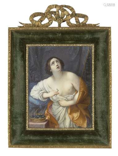 D'après Guido Reni, Italien 1575-1652- Portrait miniature de...