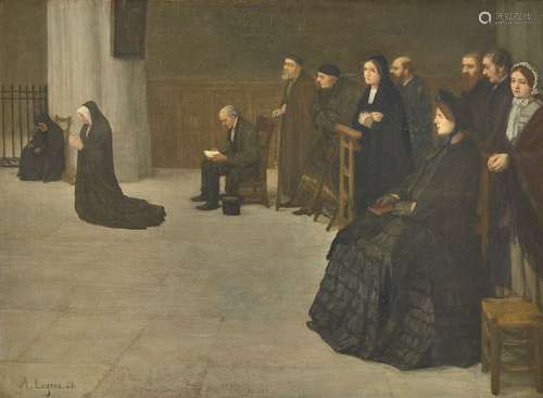 Alphonse Legros RE, Français/Britannique 1837-1911- La prièr...