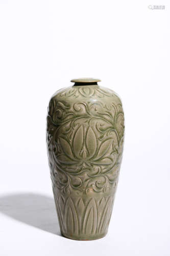 YAOZHOU KILN FLOWER CARVED MEIPING