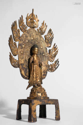 GILT-BRONZE STATUE OF BUDDHA