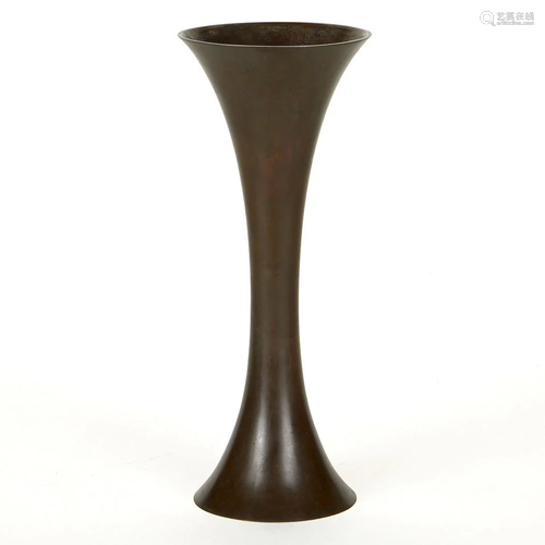 Contemporary Japanese Bronze Vase