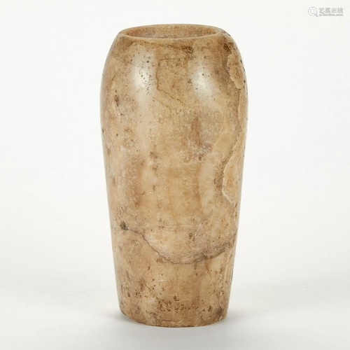 Large Egyptian Alabaster Vessel