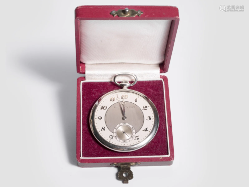 Elegant IWC pocket watch, around 1910, 18 ct gold