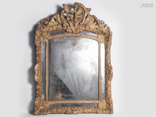 Elegant mirror, France, Louis XV, mid 18th c.