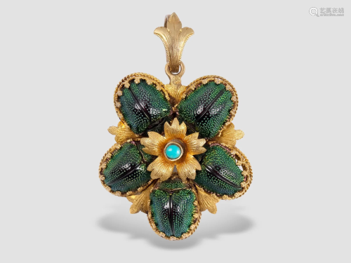 Scarab pendant, End 19th century
