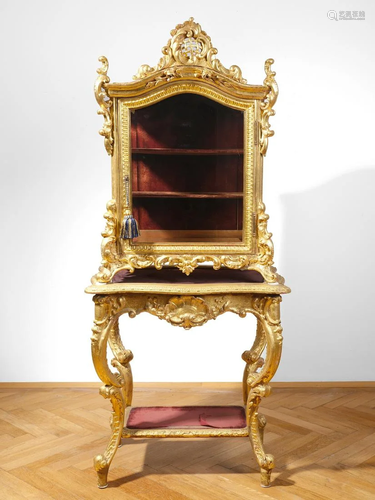 Neo-Rococo state display cabinet, Around 1860/70