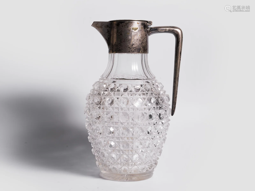 Wine carafe, Around 1920, Silver mount