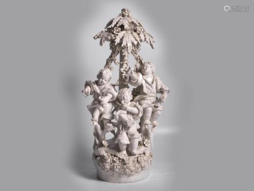 Allegorical group, porcelain, 18th century