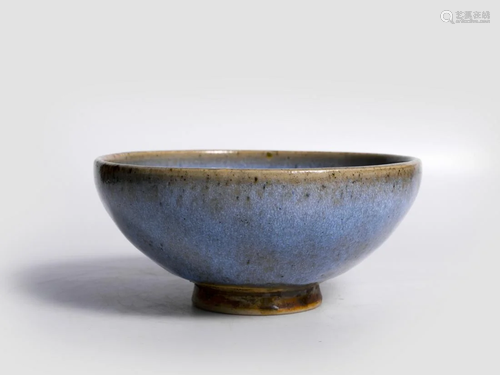 Jun fine stoneware tea bowl, China