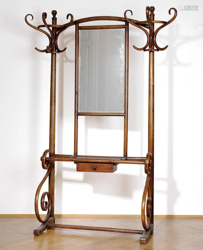 Art Nouveau wardrobe, Around 1900/10, Thonet