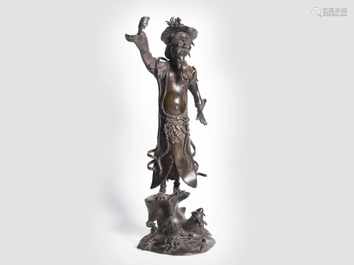 Bronze figure of a Chinese, Europe, 18th century
