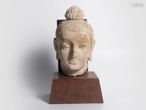 Antique Buddha head, 2nd - 4th century AD.