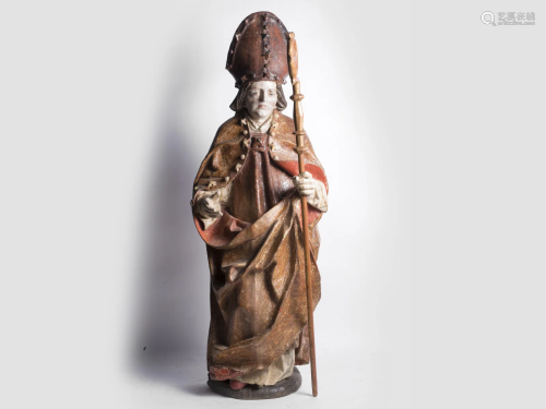 St. Bishop, Wolfgang or Nicholas, around 1500