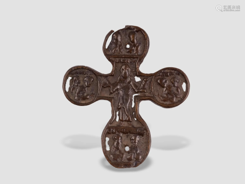 Bronze cross, 9th - 12th century