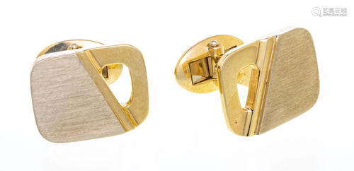 14KT YELLOW GOLD CUFFLINKS, .51 TR OZ