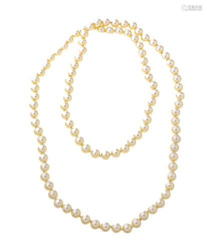 MAJORICA PEARL NECKLACE, DIA 18