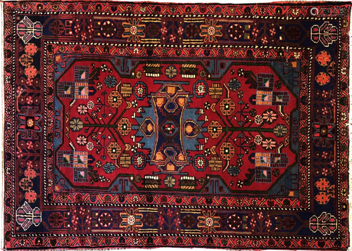 HAMADAN PERSIAN RUG W 3'7