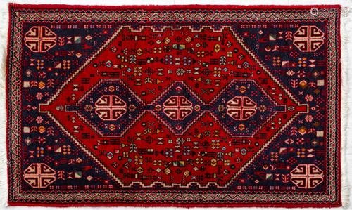 CAUCASIAN KAZAK WOOL RUG, W 32