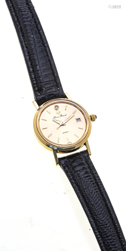 LUCIEN PICCARD, 14KT GOLD WRIST WATCH