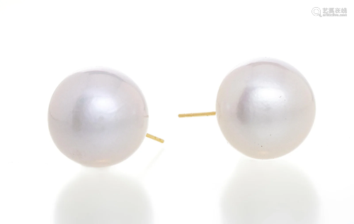 SOUTH SEA PEARL EARRINGS, DIA 1/2