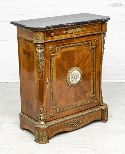 FRENCH STYLE CABINET MARBLE TOP H 39