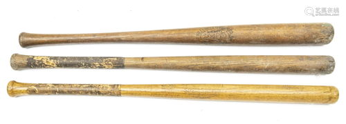 HILLERICH & BRADSBY CO., WOODEN BASEBALL BATS