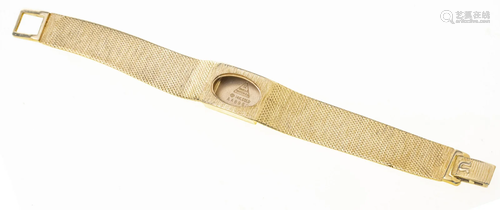 OMEGA WATCH CO. 14KT GOLD LADY'S WATCH STRAP