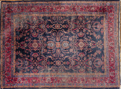 PERSIAN LILIHAN WOOL CARPET, C. 1920