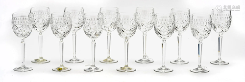 WATERFORD CRYSTAL WINE GOBLETS, 