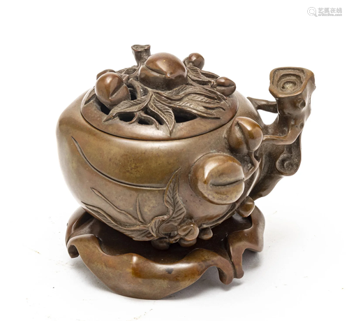 CHINESE BRONZE CENSER, H 4