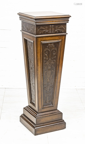 MAHOGANY PEDESTAL C 1980 H 43